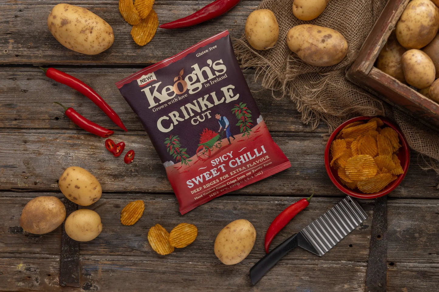 Crinkle Cut Spicy Sweet Chilli (size options available)