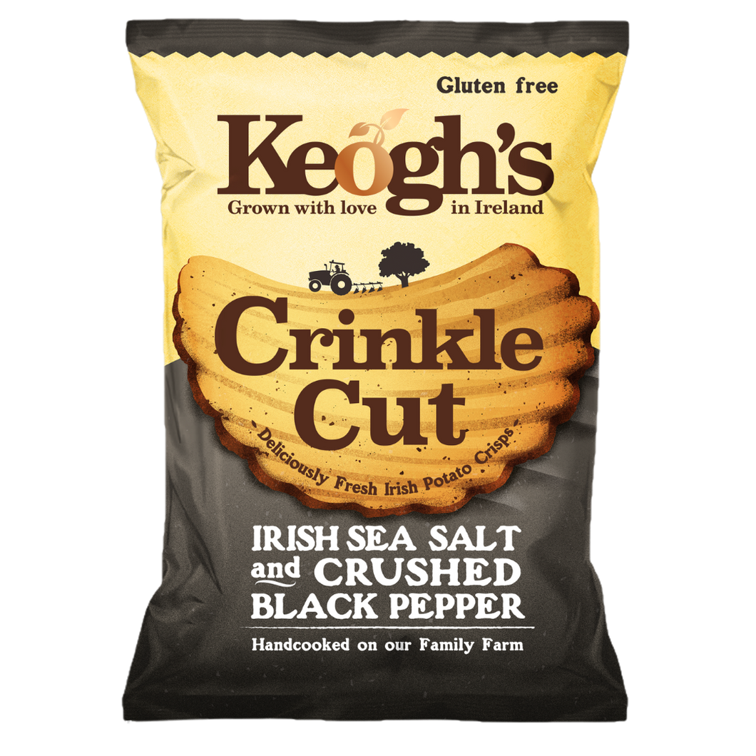 Crinkle Cut Atlantic Sea Salt and Crushed Black Pepper (Size options available)