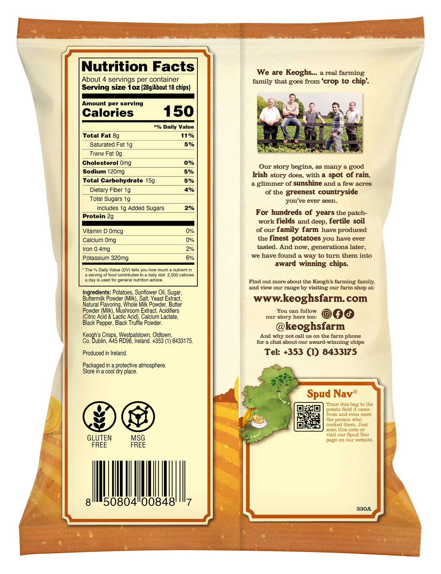 Online Exclusive - Truffle and Real Irish Butter Crisps (Size options available)