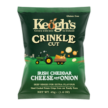 Load image into Gallery viewer, Crinkle Cut Irish Cheddar and Onion Crisps (Size options available)