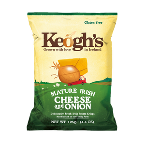 Mature Irish Cheese and Onion Crisps (Size options available)