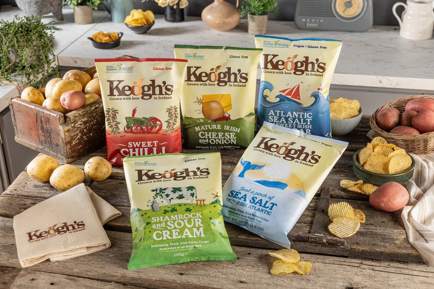 Straight cut crisps