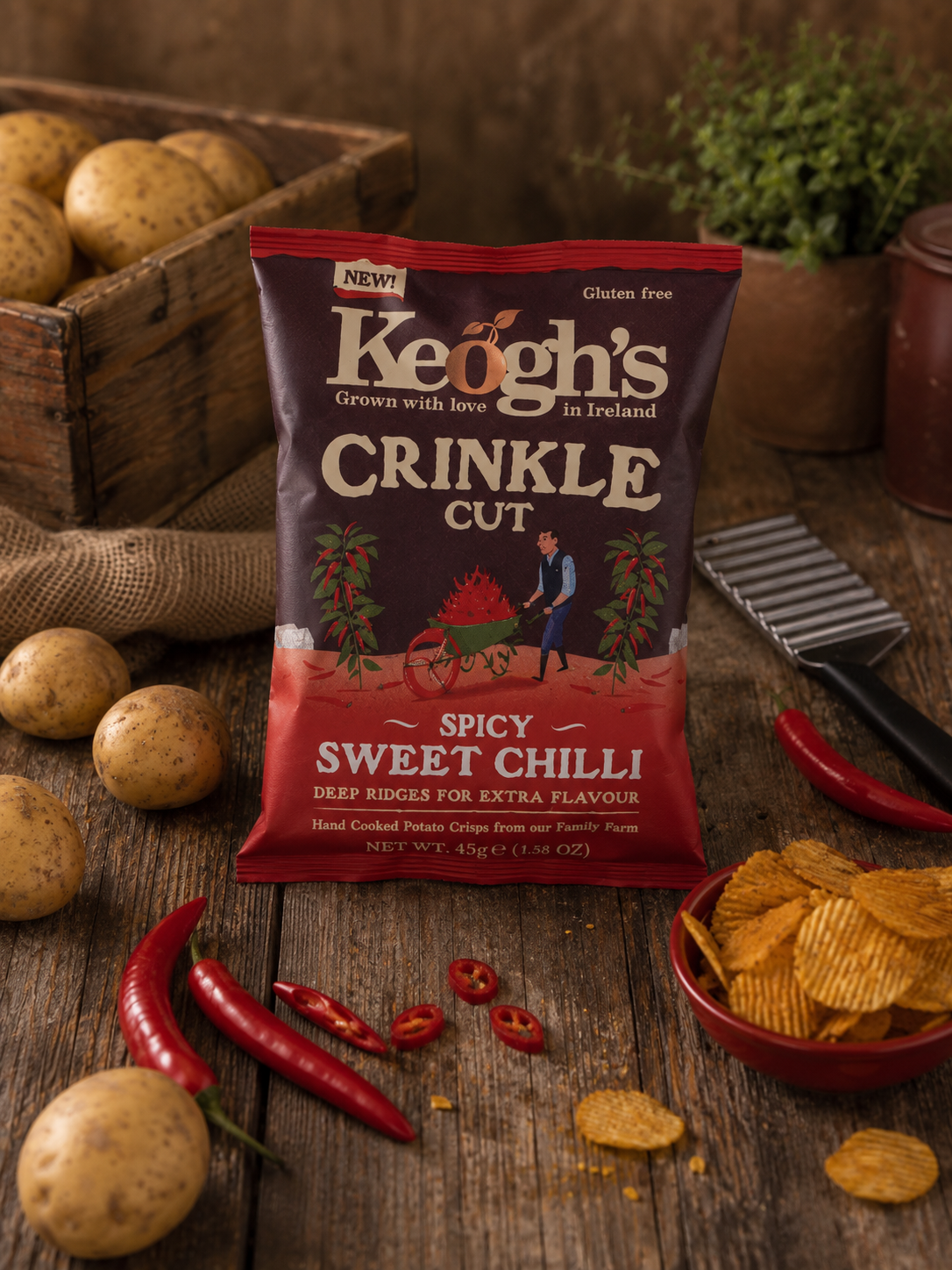 Crinkle Cut Spicy Sweet Chilli (size options available)