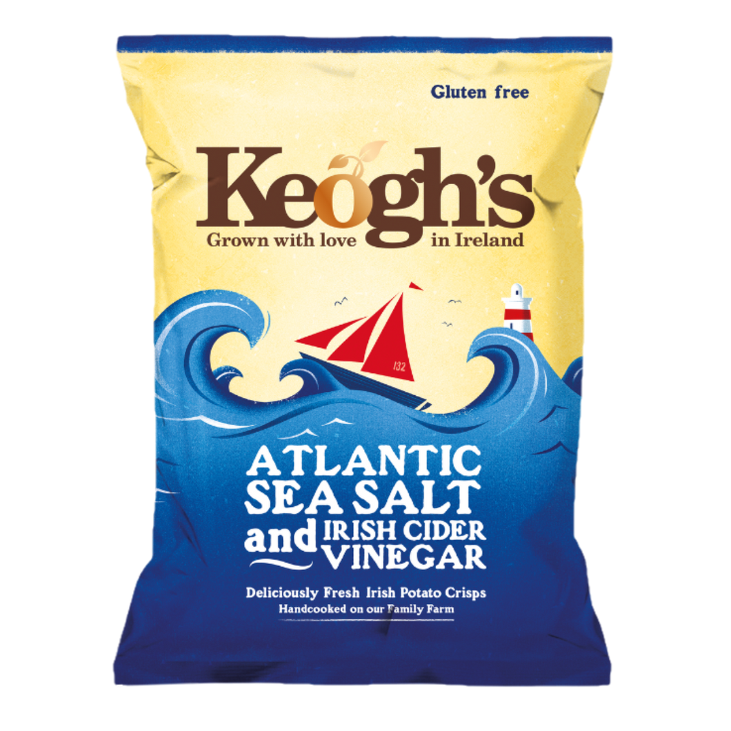 Atlantic Sea Salt and Sweet Irish Vinegar Crisps 12x50g