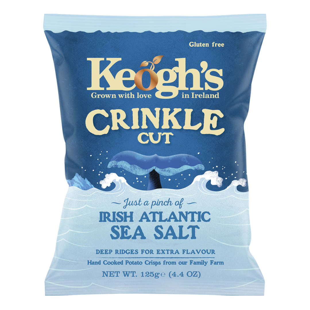 Crinkle Cut Just a pinch of Irish Atlantic Sea Salt Crisps (Size options available) (Copy)
