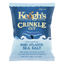 Load image into Gallery viewer, Crinkle Cut Just a pinch of Irish Atlantic Sea Salt Crisps 6x125g
