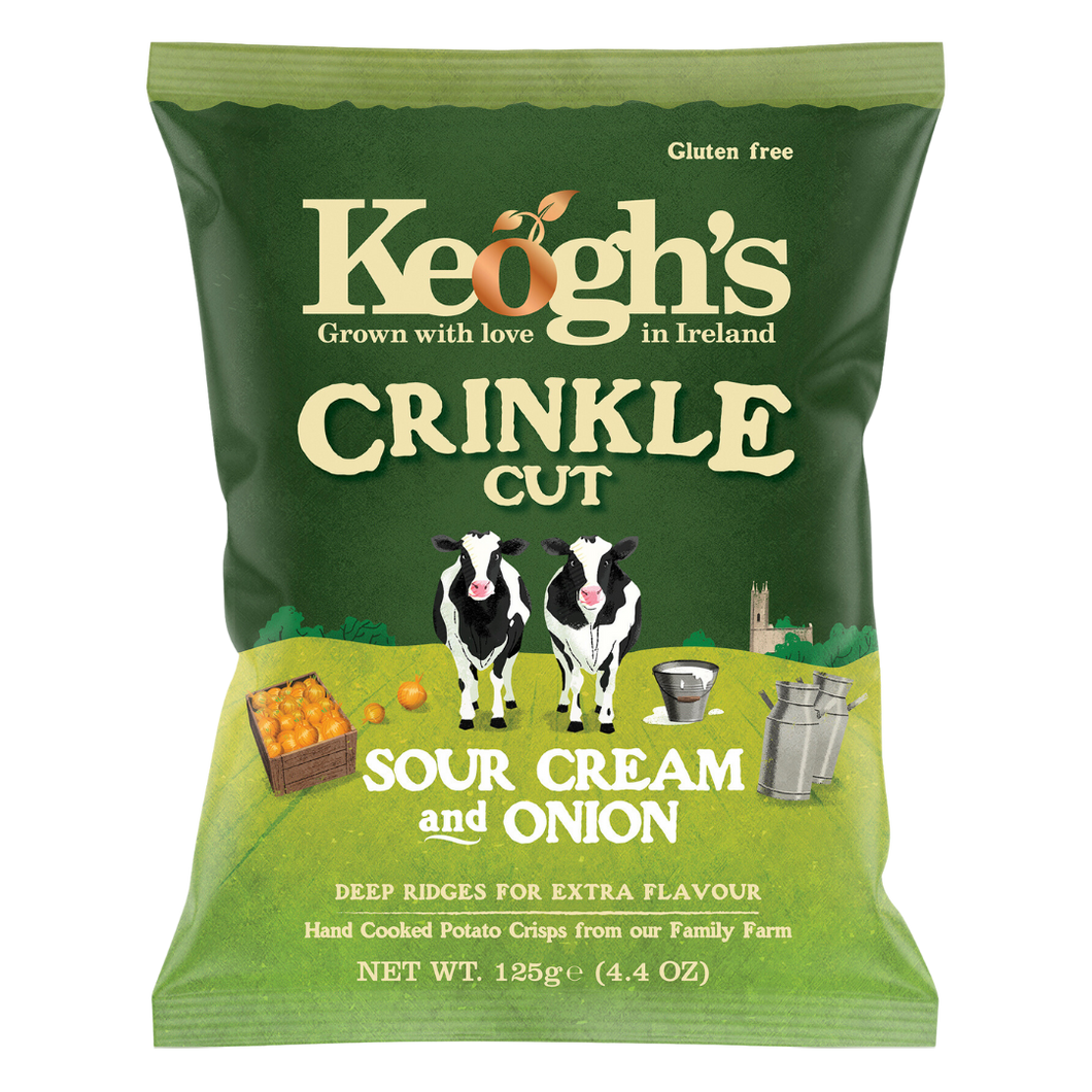 Crinkle Cut Sour Cream and Onion 6x125g