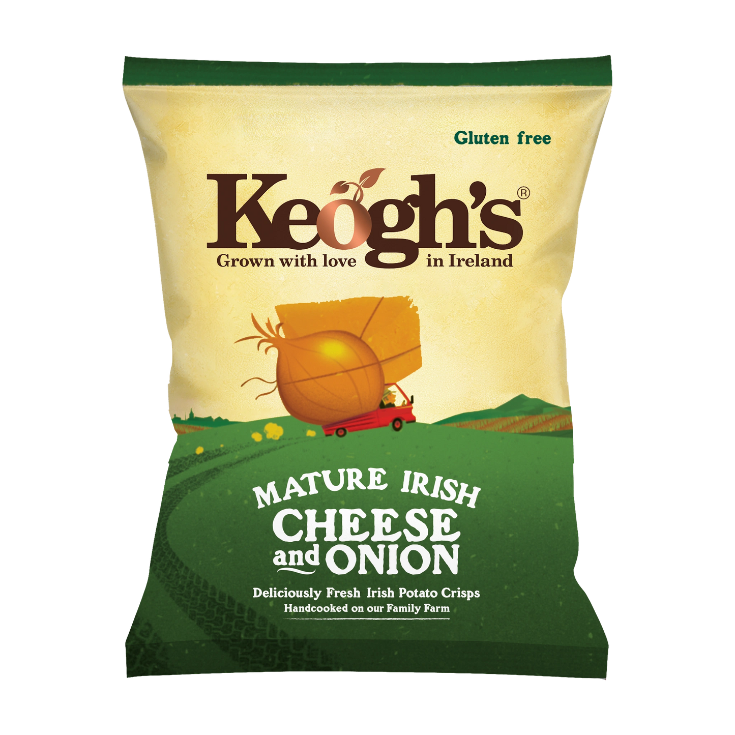 Mature Irish Cheese and Onion Crisps (Size options available)