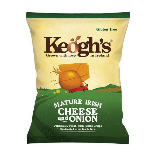 Mature Irish Cheese and Onion Crisps (Size options available)