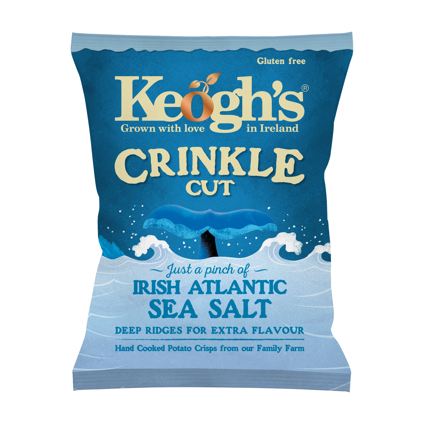 Crinkle Cut Just a pinch of Irish Atlantic Sea Salt Crisps 6 x 125g