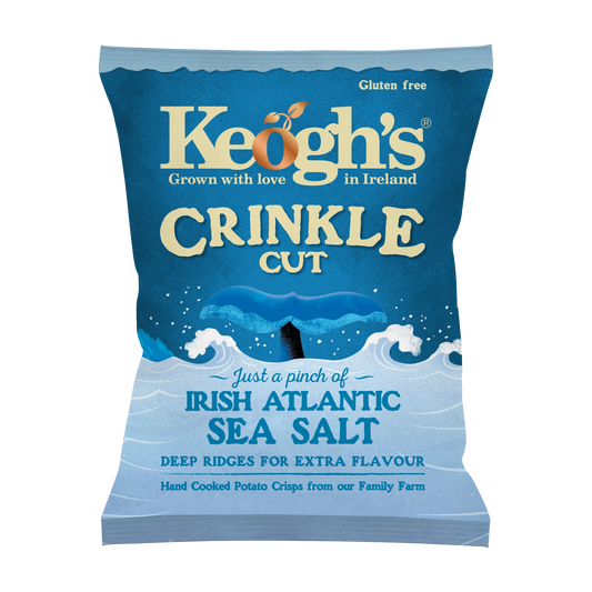 Crinkle Cut Just a pinch of Irish Atlantic Sea Salt Crisps 6 x 125g