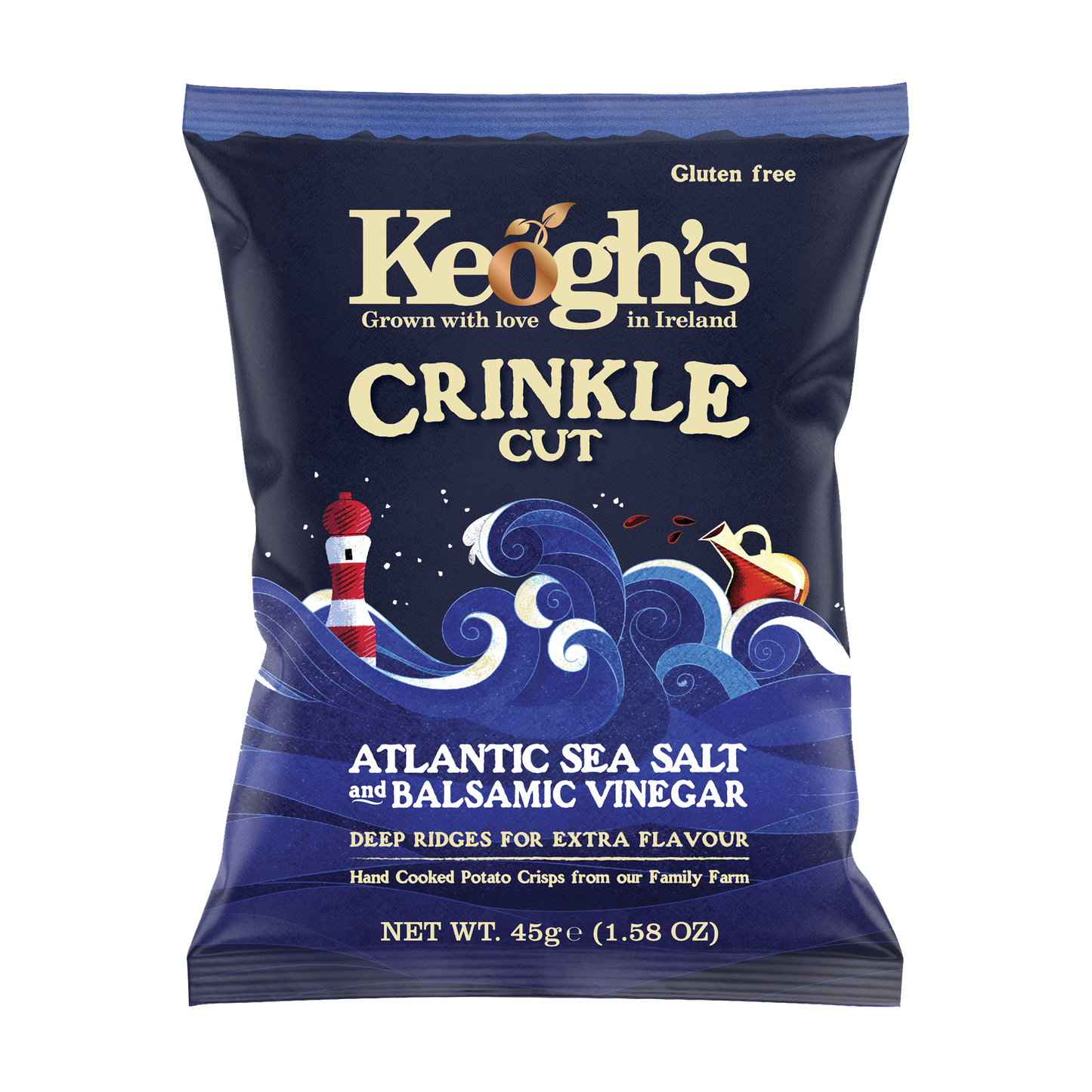 Crinkle Cut Atlantic Sea Salt and Balsamic Vinegar (Size options available)