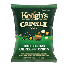 Load image into Gallery viewer, Crinkle Cut Irish Cheddar and Onion Crisps (2 size options)
