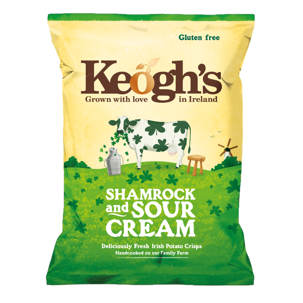 Shamrock and Sour Cream Crisps 12x50g