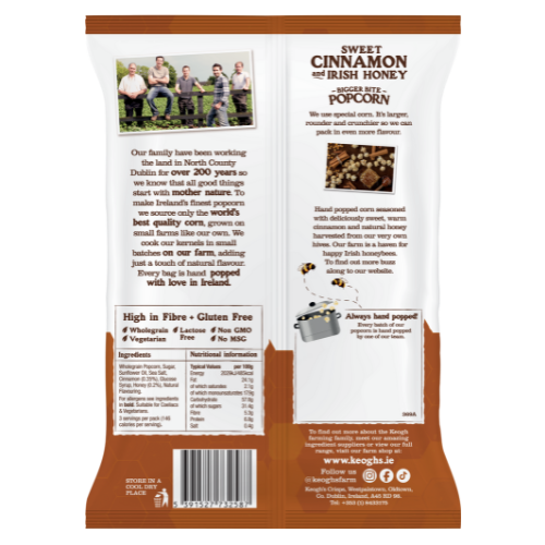 Sweet Cinnamon & Irish Honey Popcorn