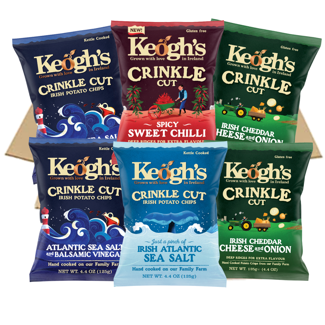 New Crinkle Cut Mixed Crisp Box (6 x 125g)