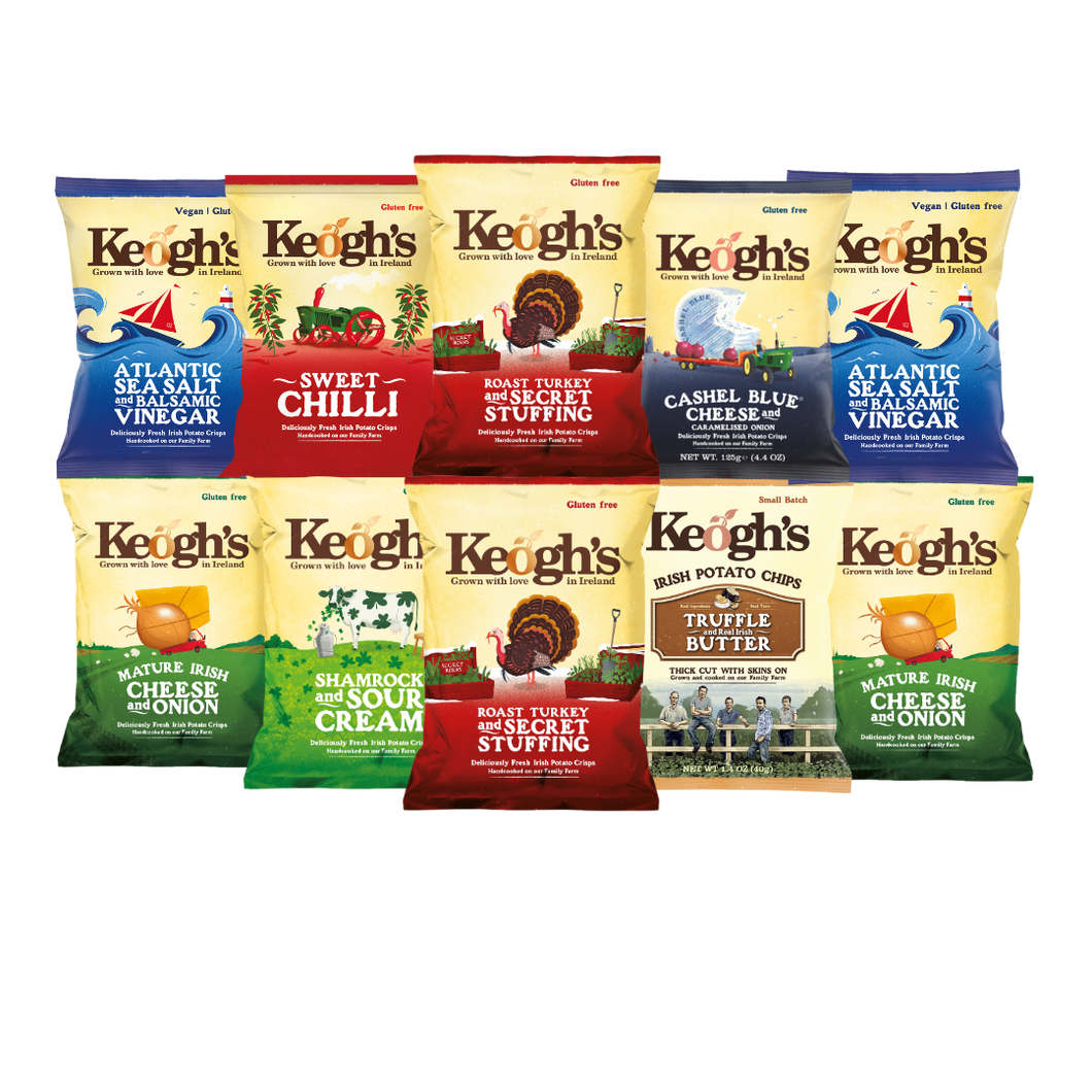 Christmas Variety Sharing Box - Mixed Crisps x 10 bags
