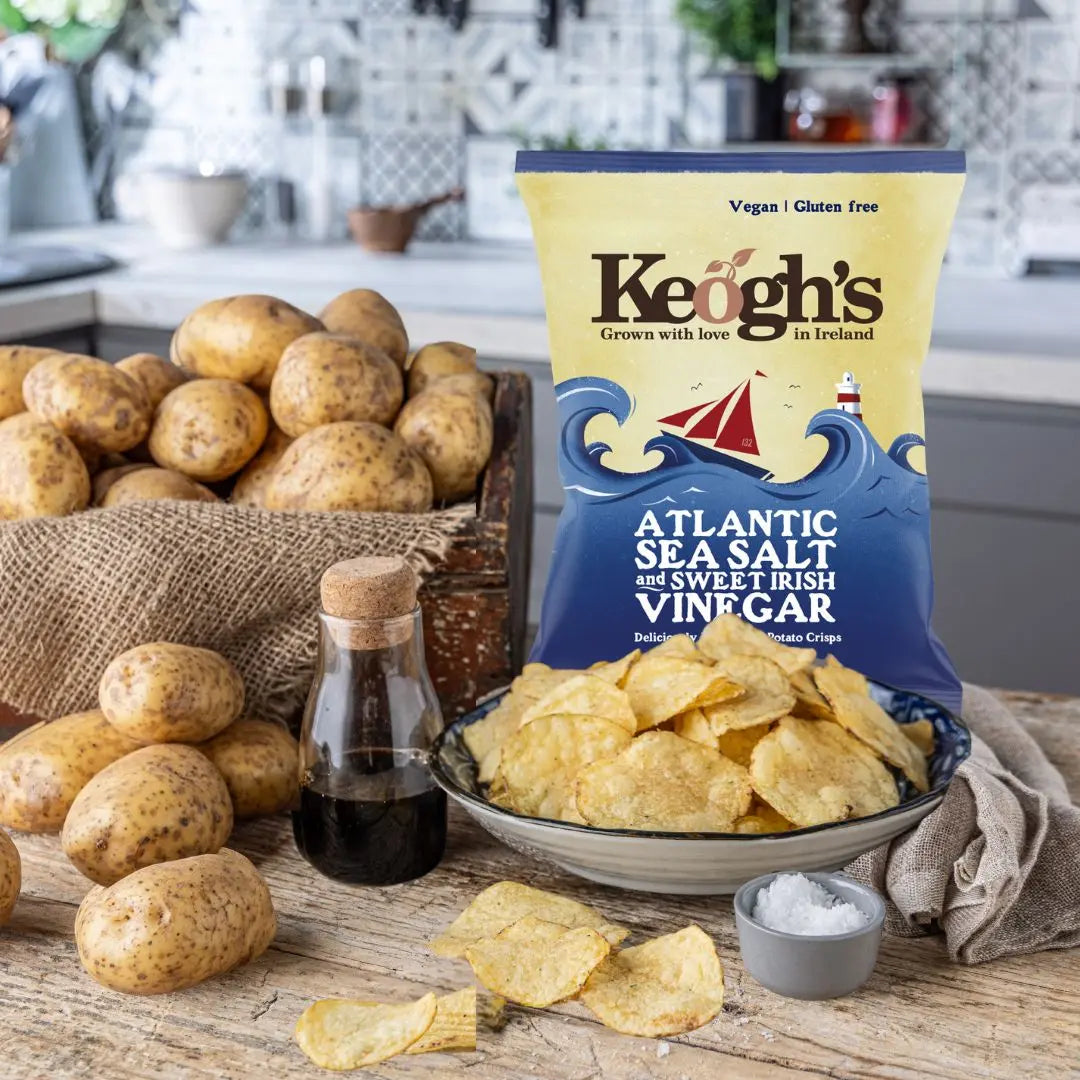 Atlantic Sea Salt and Sweet Irish Vinegar Crisps (Size options available)
