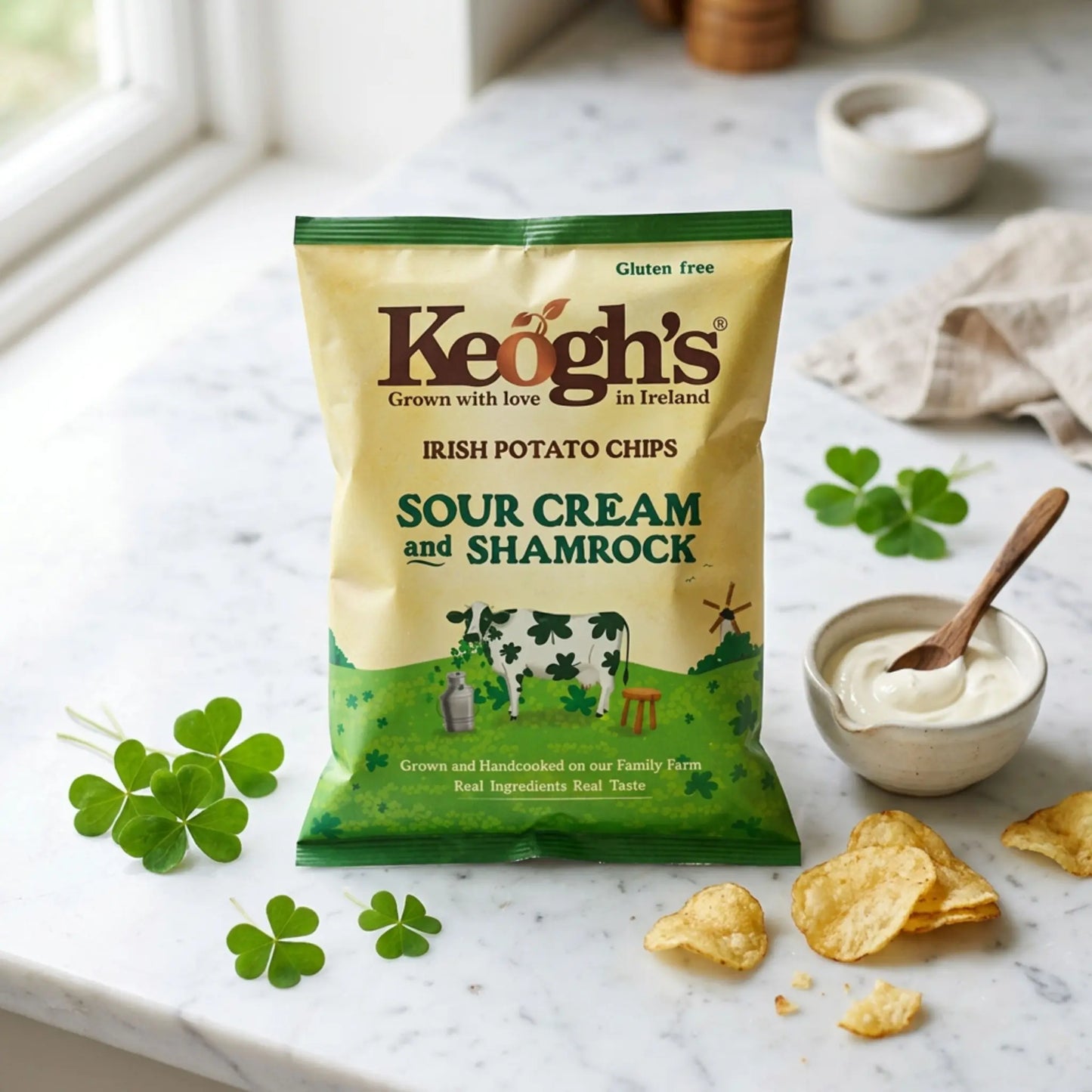 Shamrock and Sour Cream Crisps (Size options available)