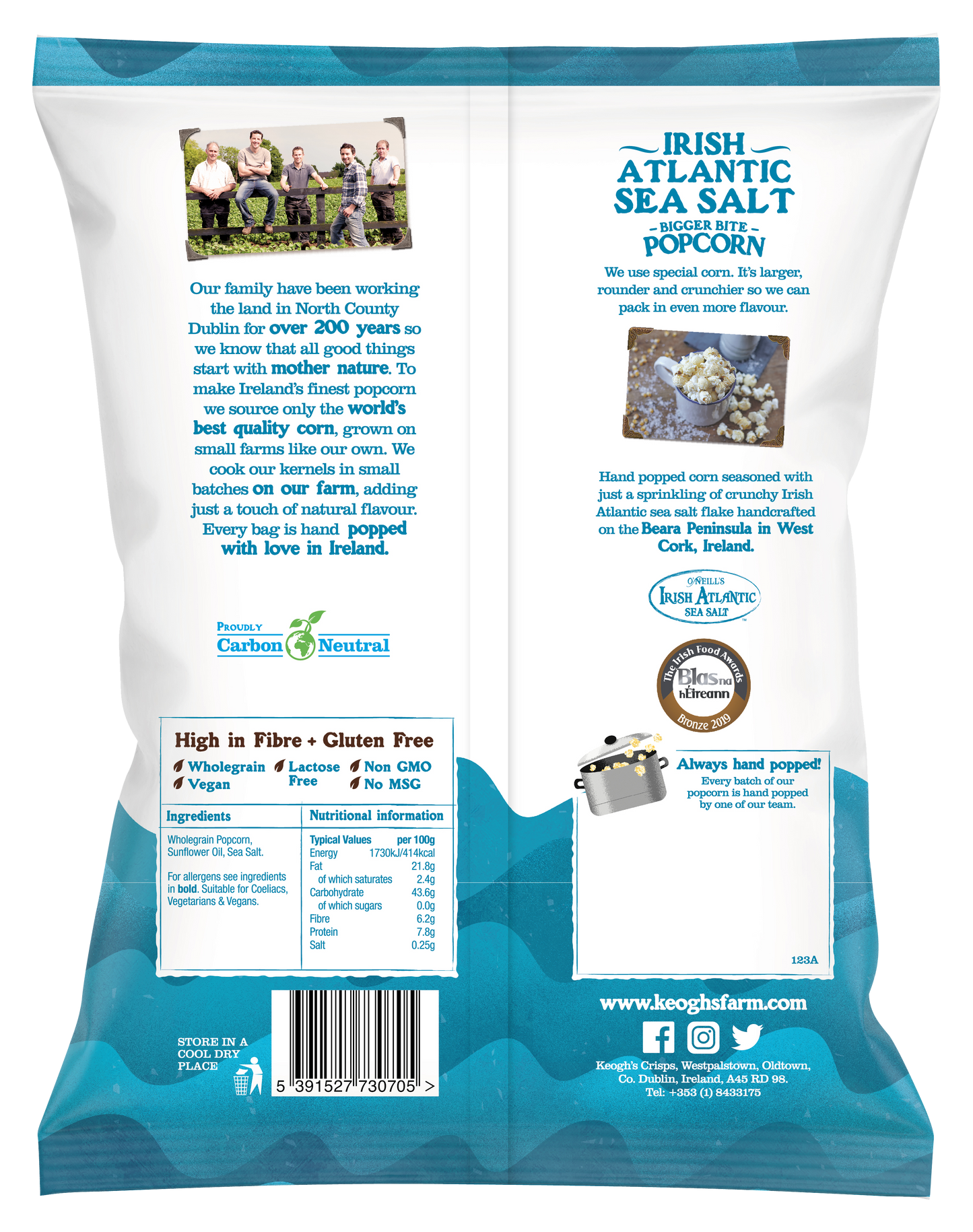 Irish Atlantic Sea Salt Popcorn (2 size options)